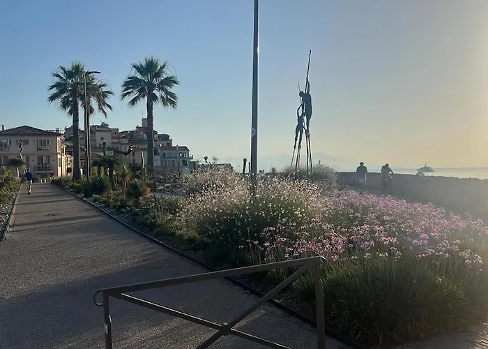 De Charme, 2p, Terrasse, Vue Mer, Clim, Garage Daire Juan-les-Pins